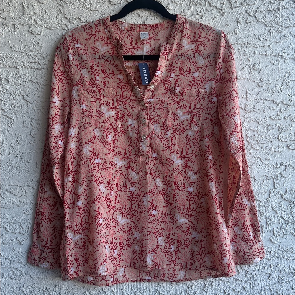 Old Navy long-sleeve cotton blouse, size small-new, with a tag. - Picture 5 of 17